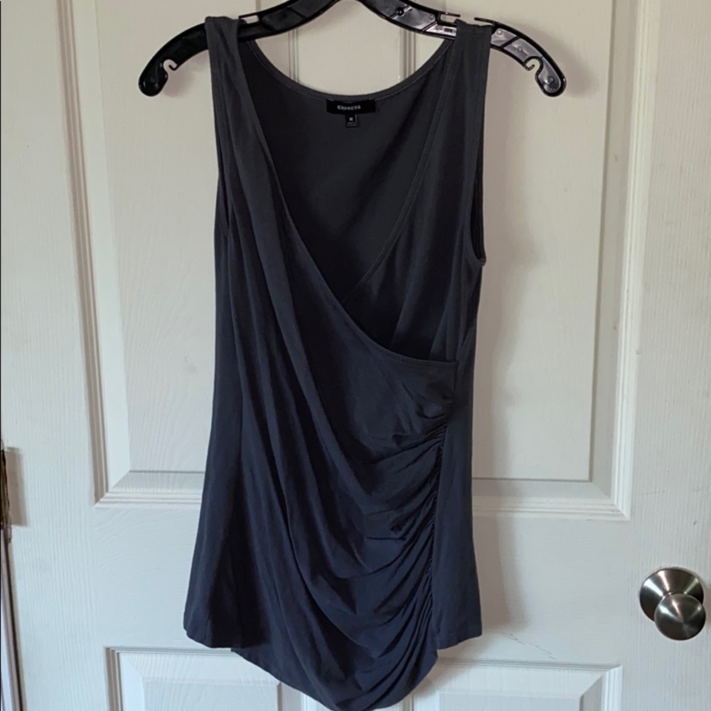 Express cross front/surplice  top